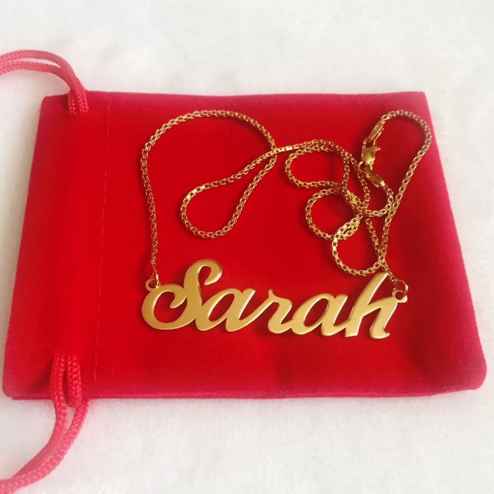 18k Solid Gold Sarah Necklace